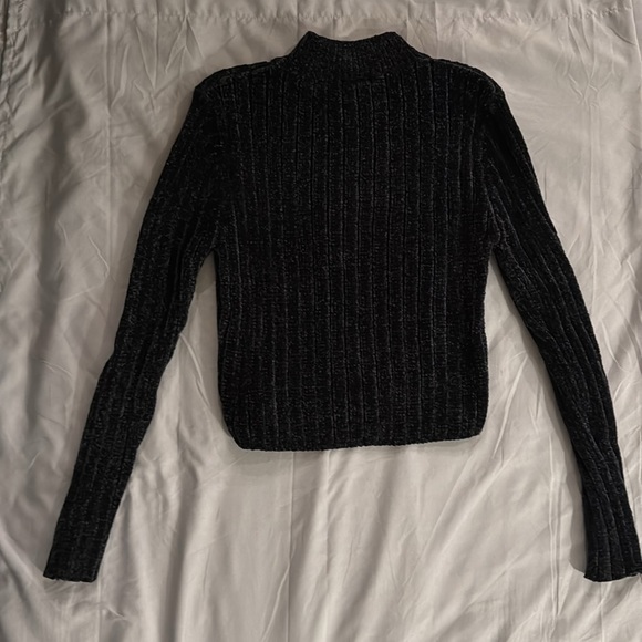 NEW with tag black soft chenille sweater. - Picture 5 of 6